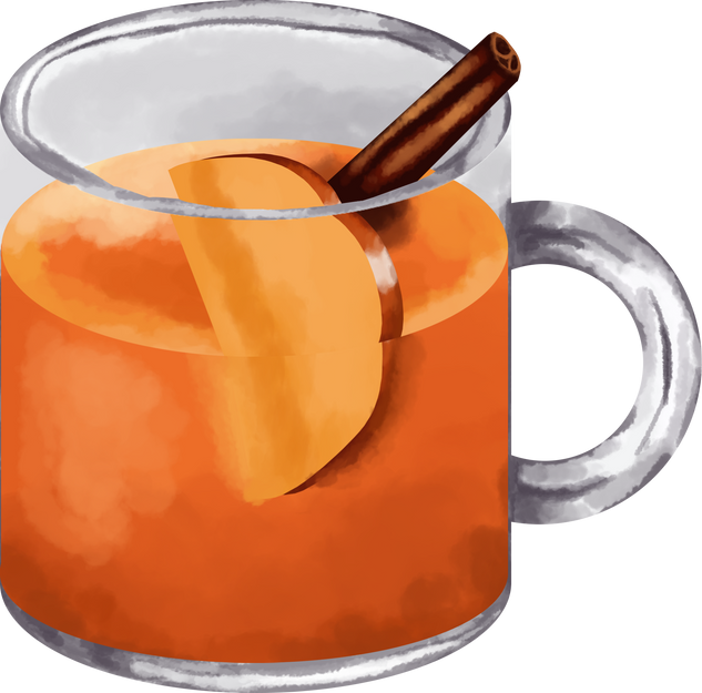 Hot Autumn Drink or Hot Apple Cider Fall Mug